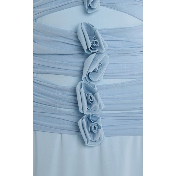 Maygel Coronel Villadiego Dress in Arctic One Size New Womens Flower Maxi Gown - Picture 12 of 17